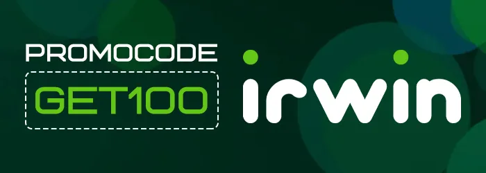 Промокод GET100 на бездепозитный бонус Irwin